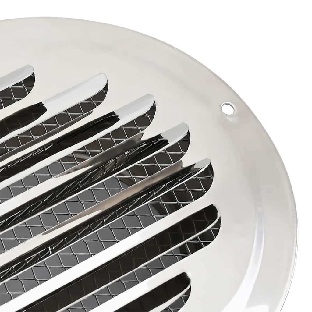Pokrov ventilacije 4 pcs Srebrno 200 mm Nehrđajući čelik
