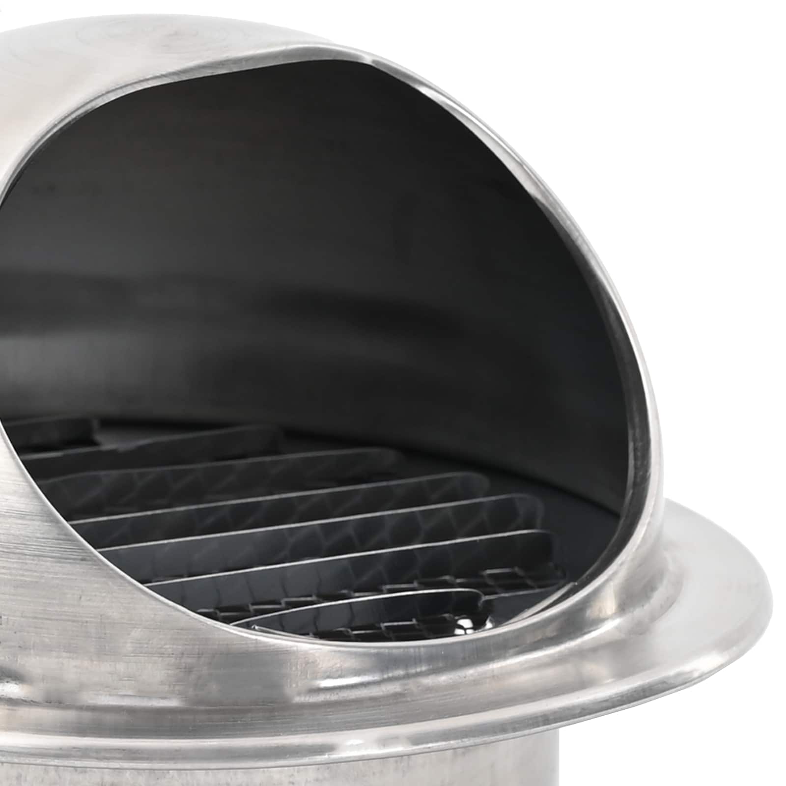 Pokrov ventilacije 2 pcs Srebrno 80 mm Nehrđajući čelik