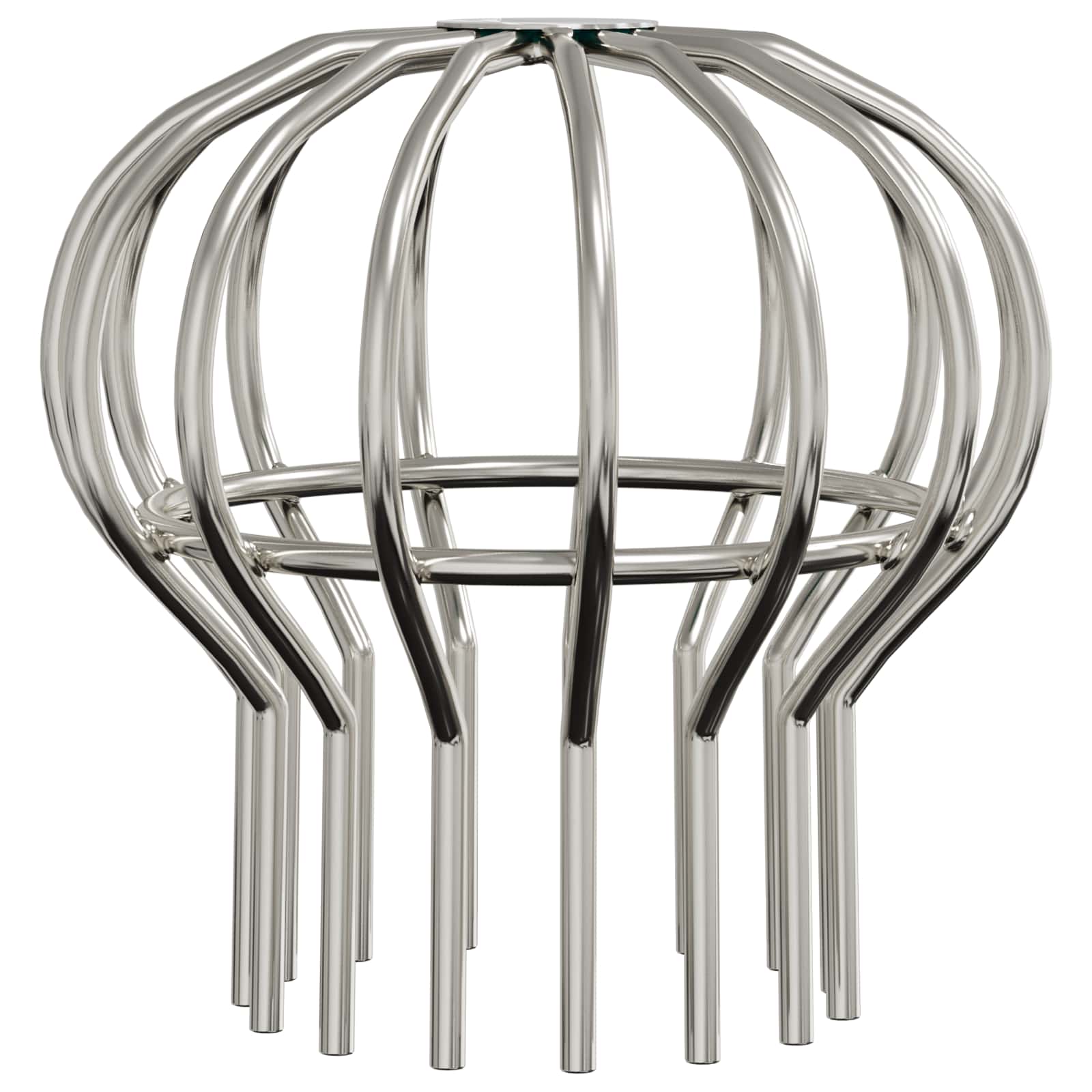 Zaštita od lišća za žljeb 8 pcs Srebrno 110 mm Nehrđajući čelik