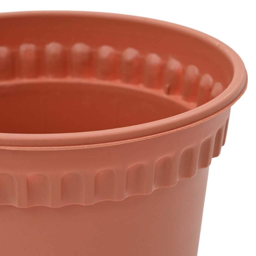 Okrugla saksija za cveće 6 pcs Crvena cigla Ø 12,5 x 10 cm