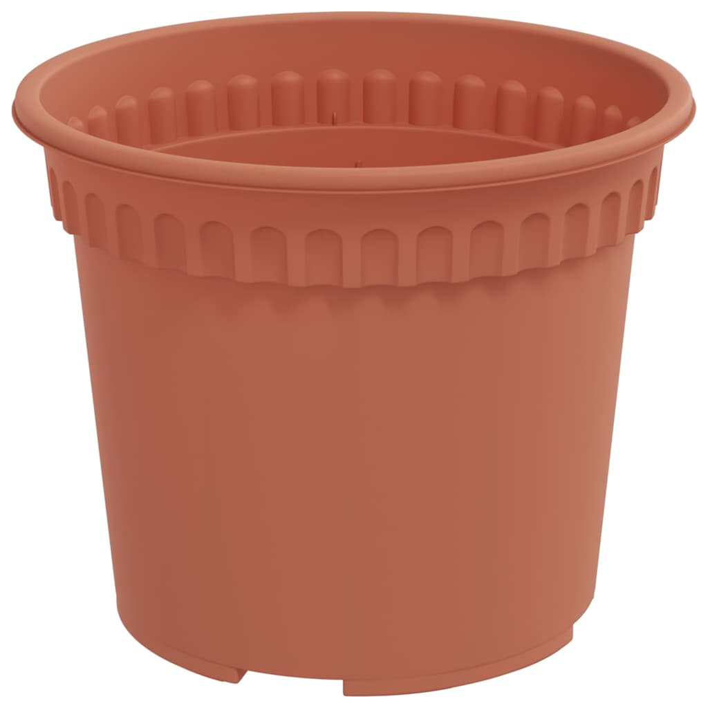 Okrugla saksija za cveće 6 pcs Crvena cigla Ø 12,5 x 10 cm