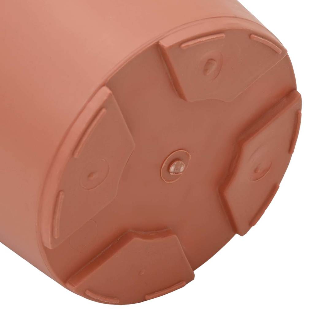 Okrugla saksija za cveće 6 pcs Crvena cigla Ø 15 x 12 cm