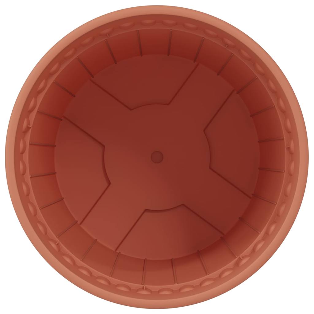 Okrugla saksija za cveće 6 pcs Crvena cigla Ø 17 x 14 cm