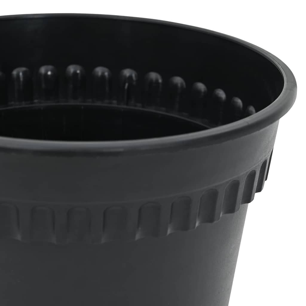 Okrugla saksija za cveće 24 pcs Crna Ø 15 x 12 cm Plastika