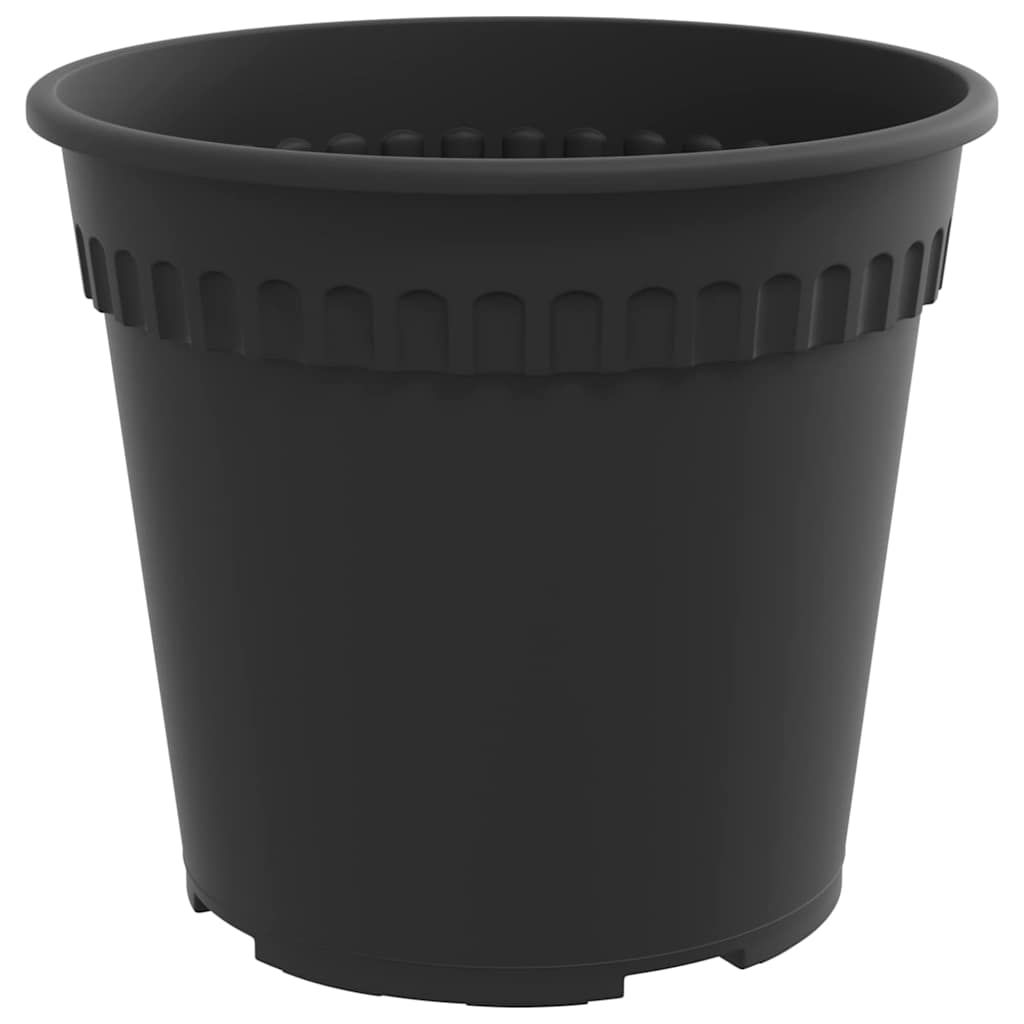 Okrugla saksija za cveće 24 pcs Crna Ø 17 x 14 cm Plastika