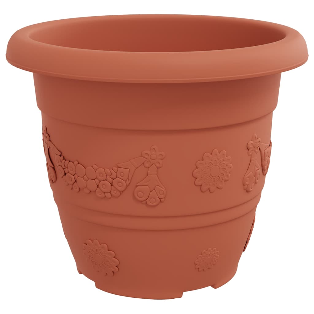 Okrugla saksija za cveće 24 pcs Crvena cigla Ø 30 x 25 cm