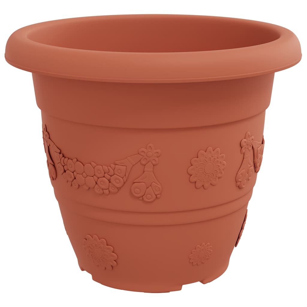 Okrugla saksija za cveće 24 pcs Crvena cigla Ø 39 x 32 cm