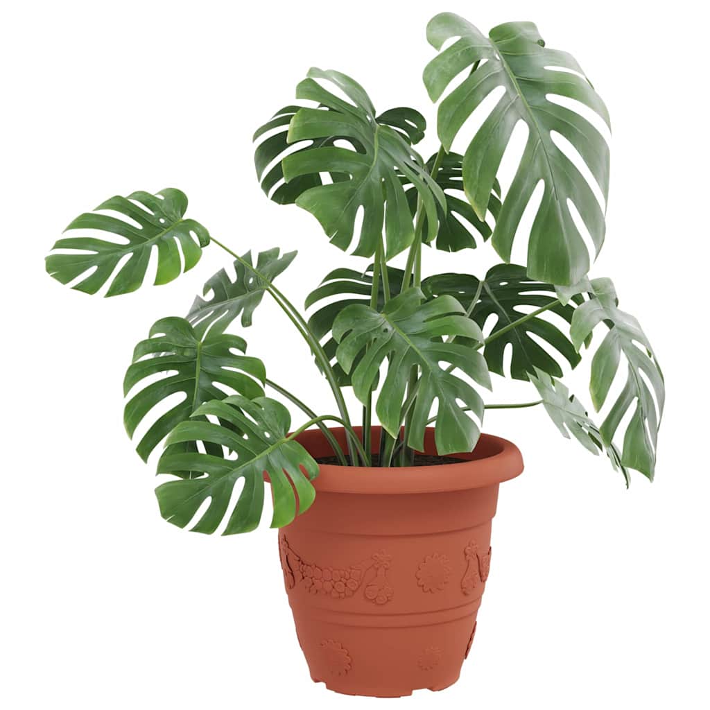 Okrugla saksija za cveće 24 pcs Crvena cigla Ø 39 x 32 cm