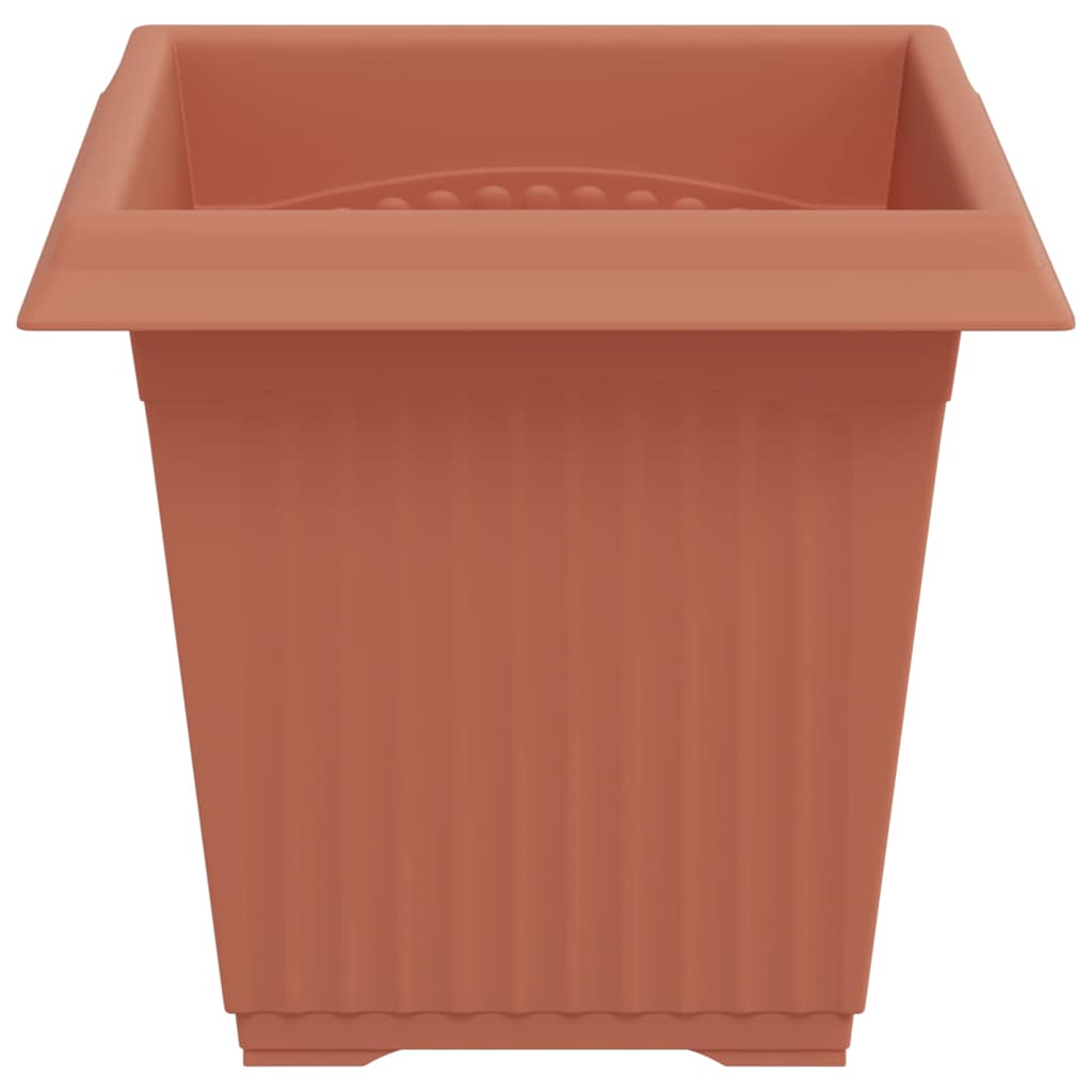 Kvadratna saksija za cvijeće 6 pcs Crvena cigla 16 x 16 x 14 cm