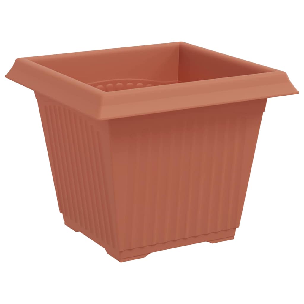 Kvadratna saksija za cvijeće 6 pcs Crvena cigla 20 x 20 x 16 cm
