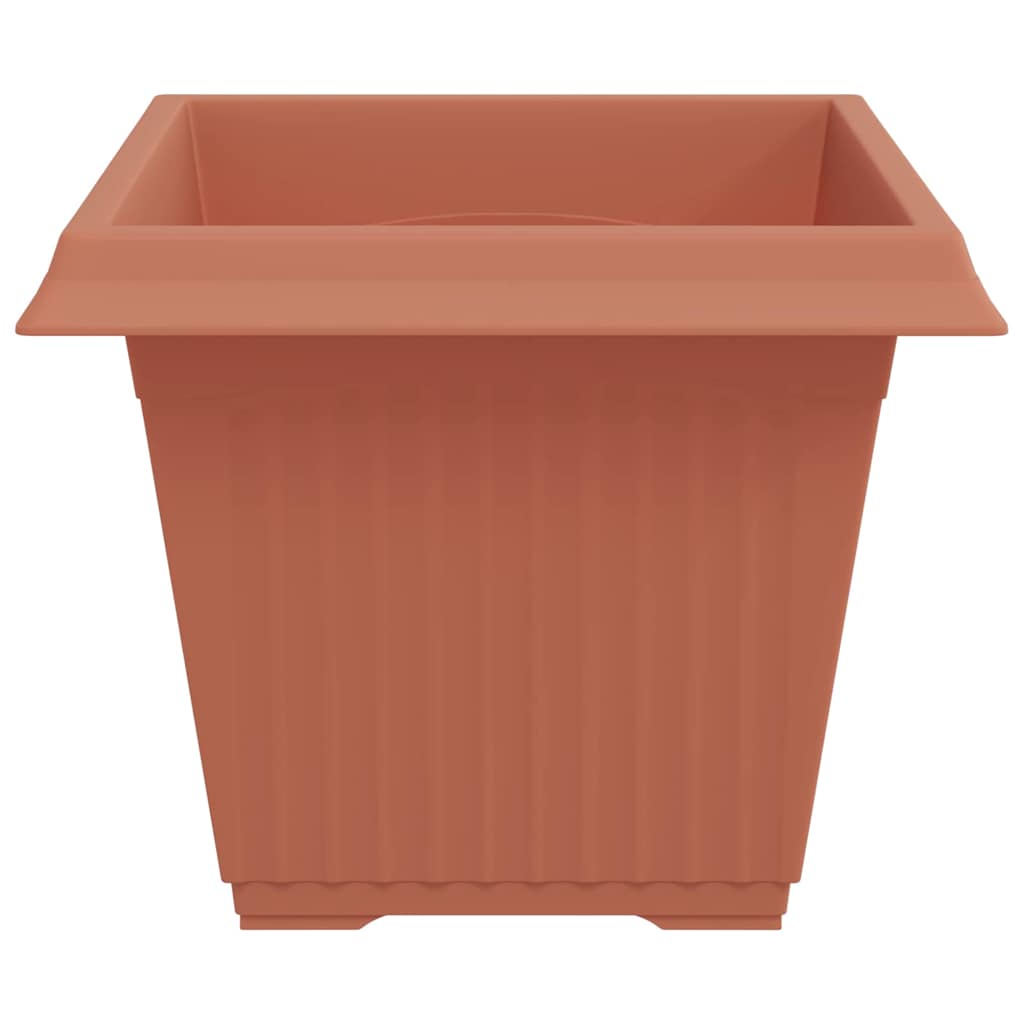 Kvadratna saksija za cvijeće 6 pcs Crvena cigla Plastika