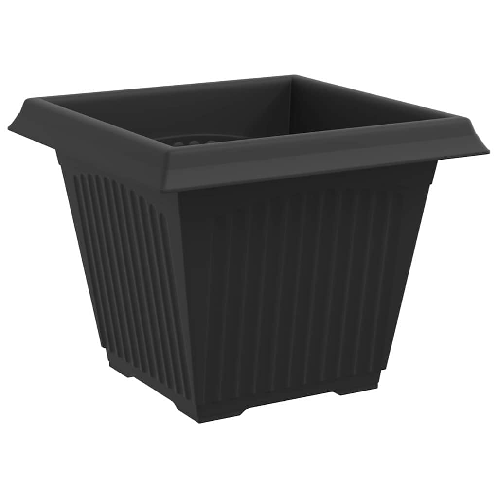 Kvadratna saksija za cvijeće 6 pcs Crna 38 x 38 x 30 cm