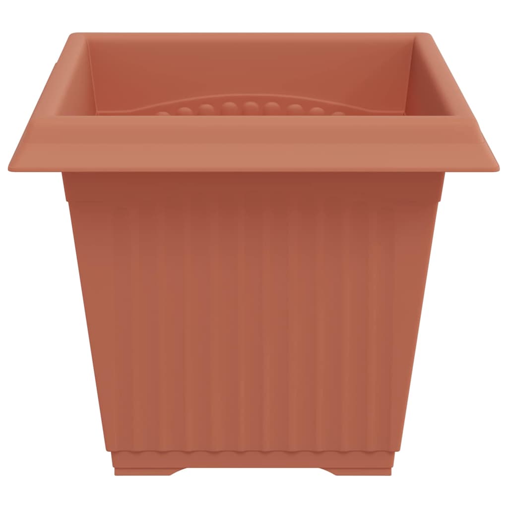 Kvadratna saksija za cvijeće 24 pcs Crvena cigla Plastika