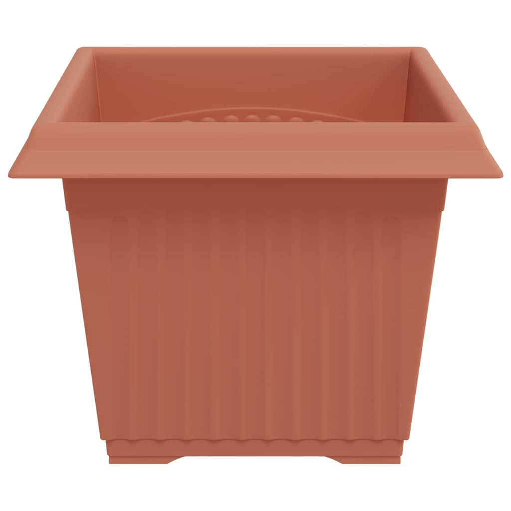 Kvadratna saksija za cvijeće 24 pcs Crvena cigla Plastika