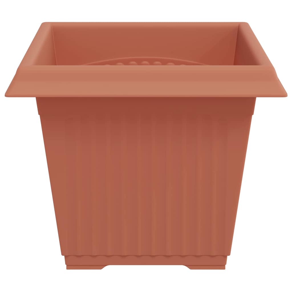 Kvadratna saksija za cvijeće 24 pcs Crvena cigla Plastika