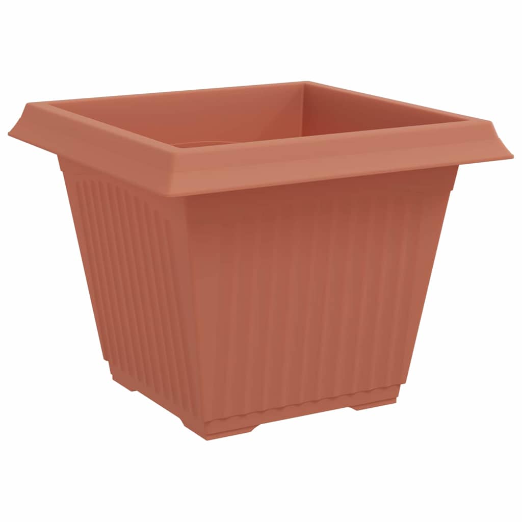Kvadratna saksija za cvijeće 24 pcs Crvena cigla Plastika