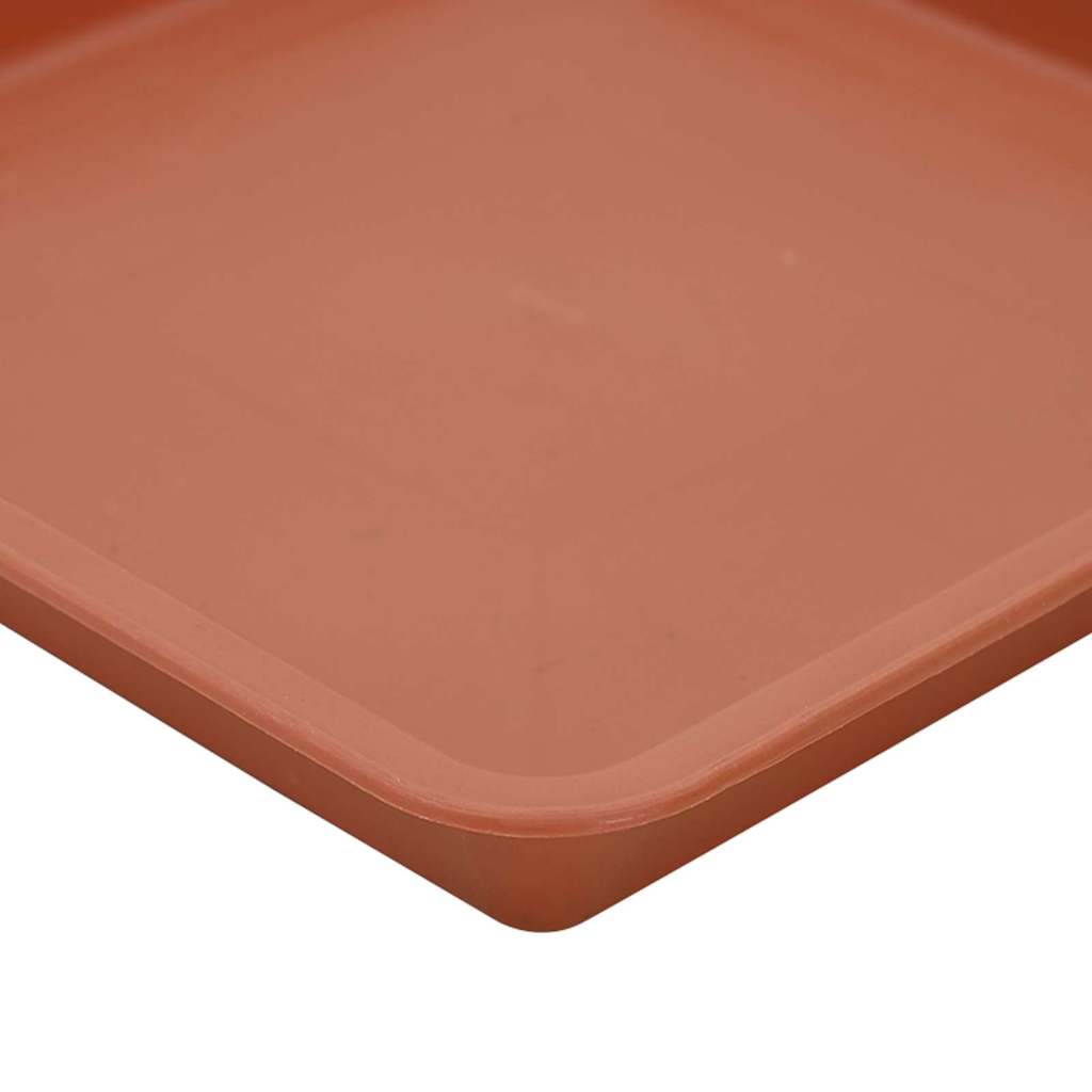 Kvadratna posuda za cvijeće 6 pcs Crvena cigla 21 x 21 x 2 cm