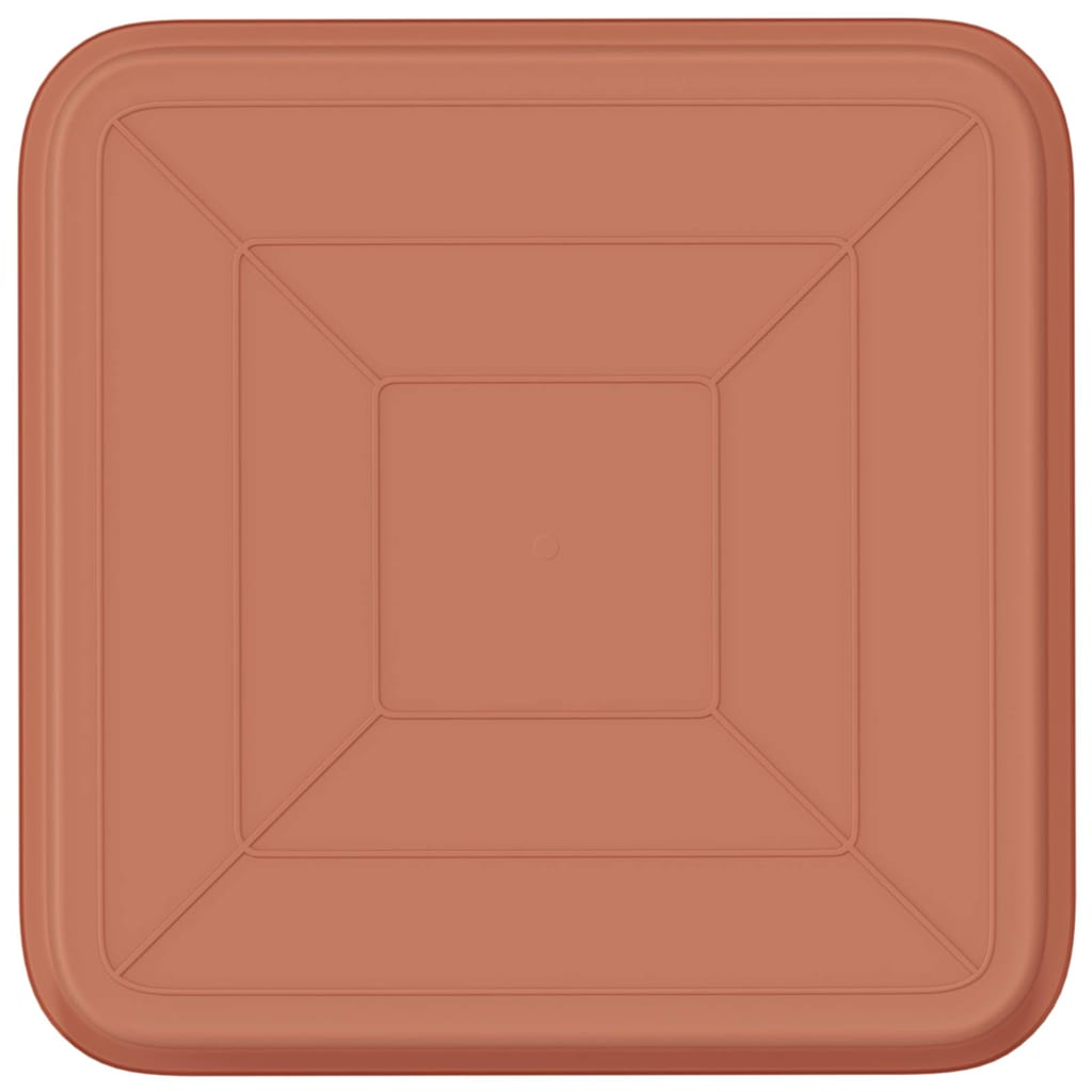 Kvadratna posuda za cvijeće 6 pcs Crvena cigla 21 x 21 x 2 cm