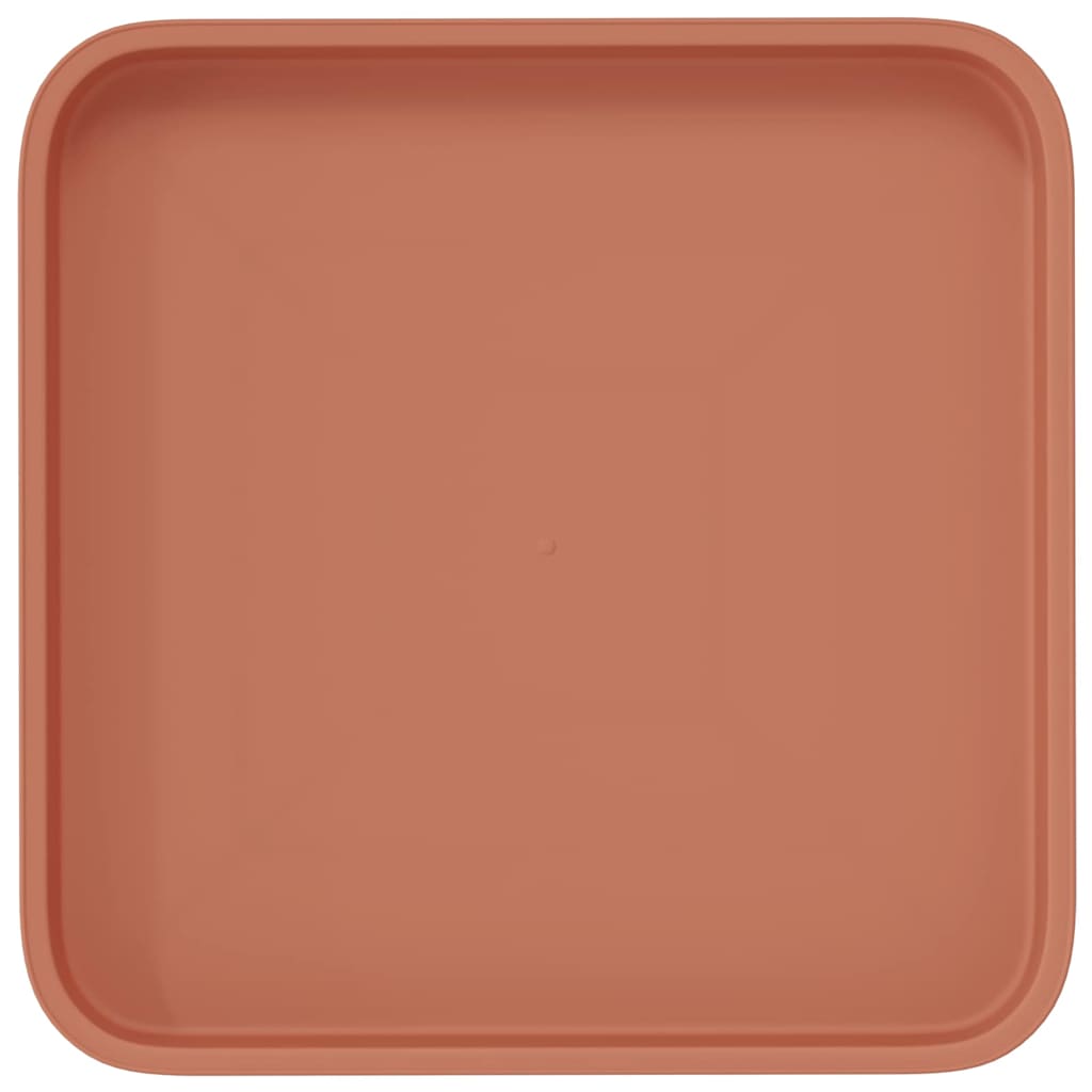 Kvadratna posuda za cvijeće 6 pcs Crvena cigla 21 x 21 x 2 cm