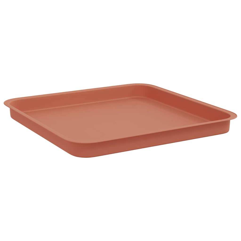 Kvadratna posuda za cvijeće 6 pcs Crvena cigla 36 x 36 x 2.5 cm