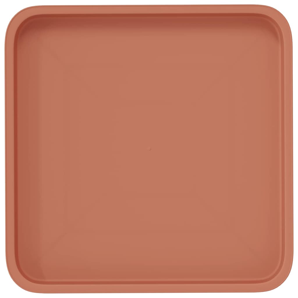 Kvadratna posuda za cvijeće 6 pcs Crvena cigla 36 x 36 x 2.5 cm