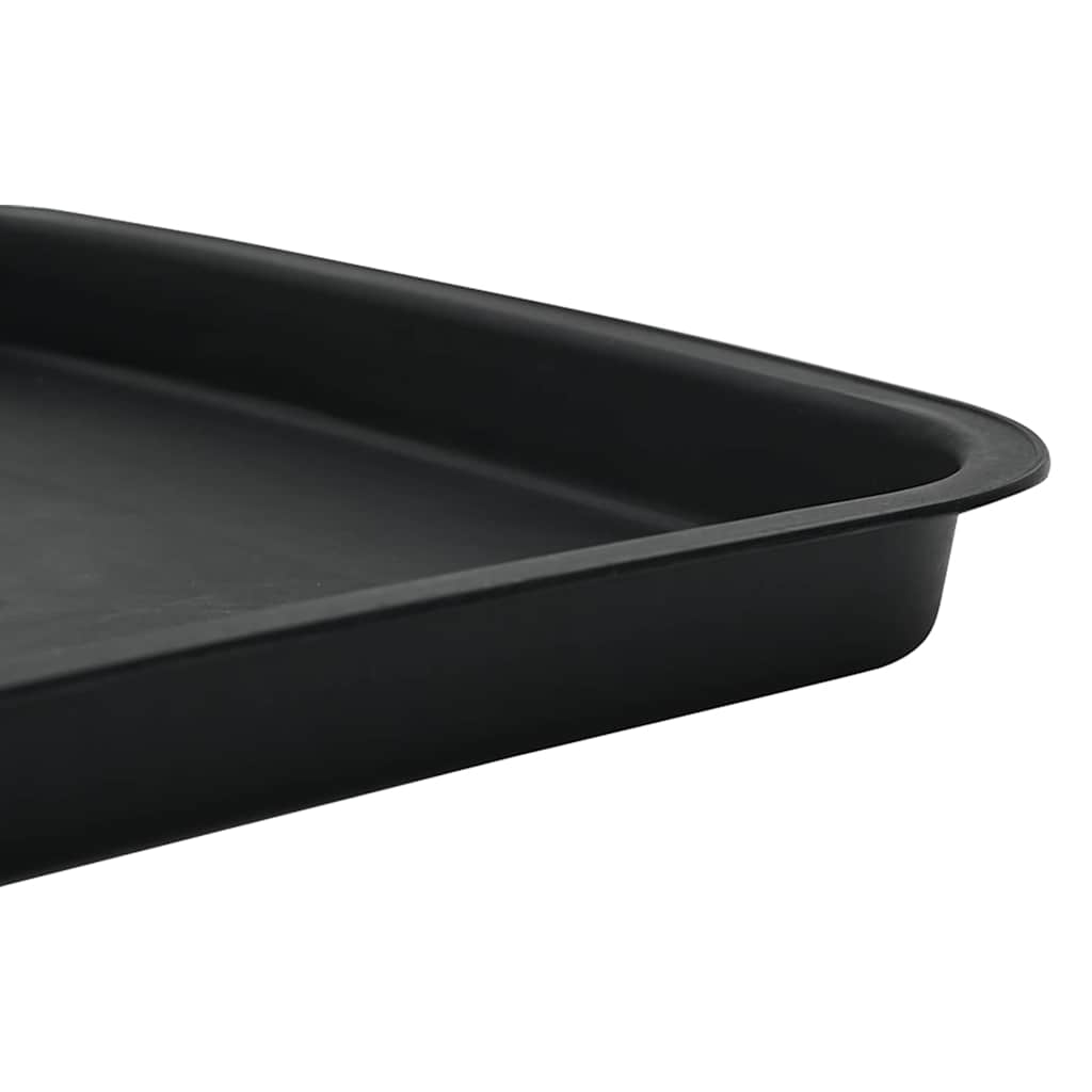 Kvadratna posuda za cvijeće 6 pcs Crna 15 x 15 x 2 cm Plastika