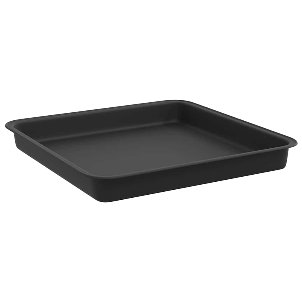 Kvadratna posuda za cvijeće 6 pcs Crna 18 x 18 x 2 cm Plastika