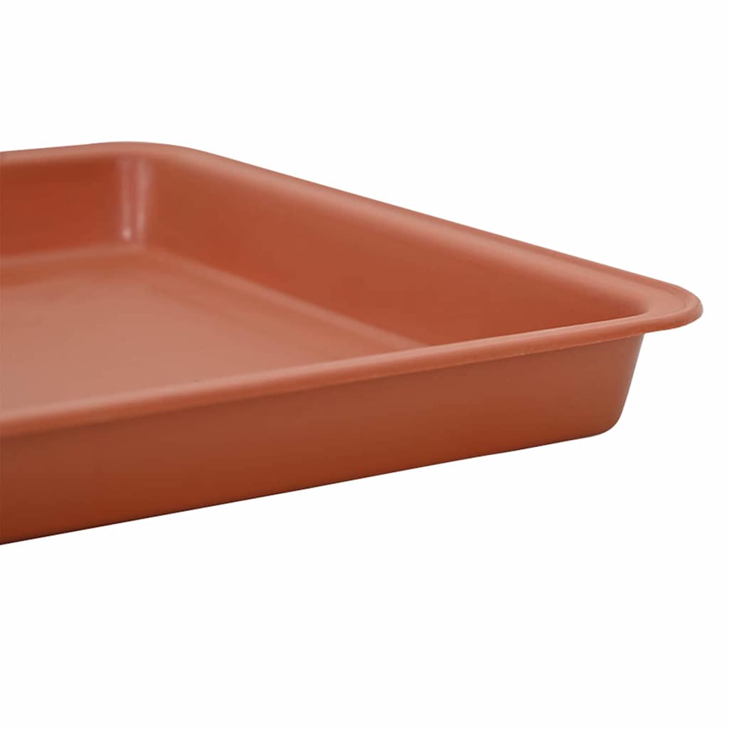 Kvadratna posuda za cvijeće 24 pcs Crvena cigla 18 x 18 x 2 cm
