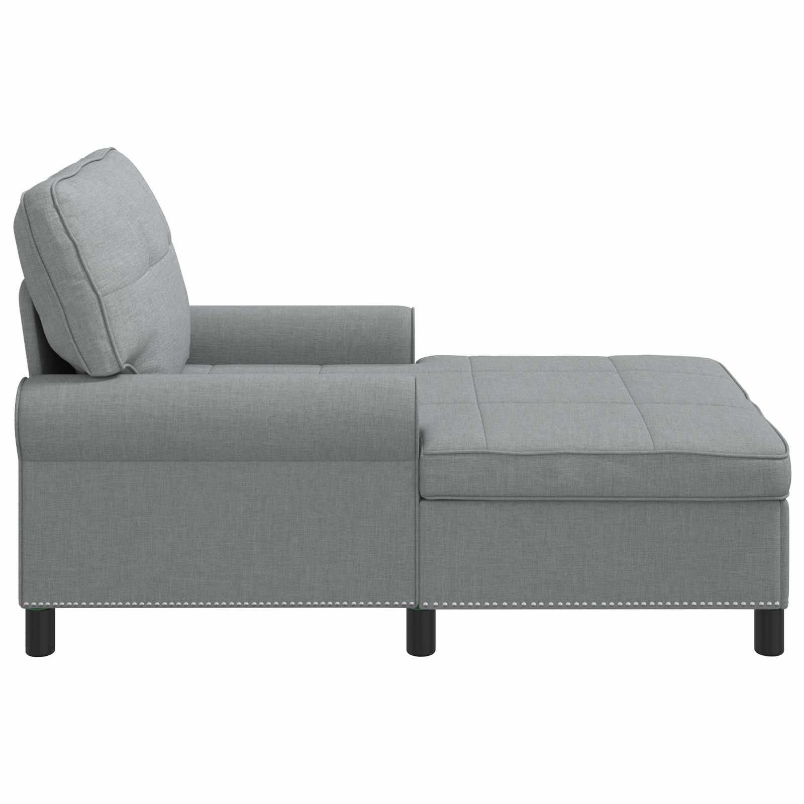 Ležaljka s jastukom Svijetlo siva 91 x 157 x 91 cm tkanina