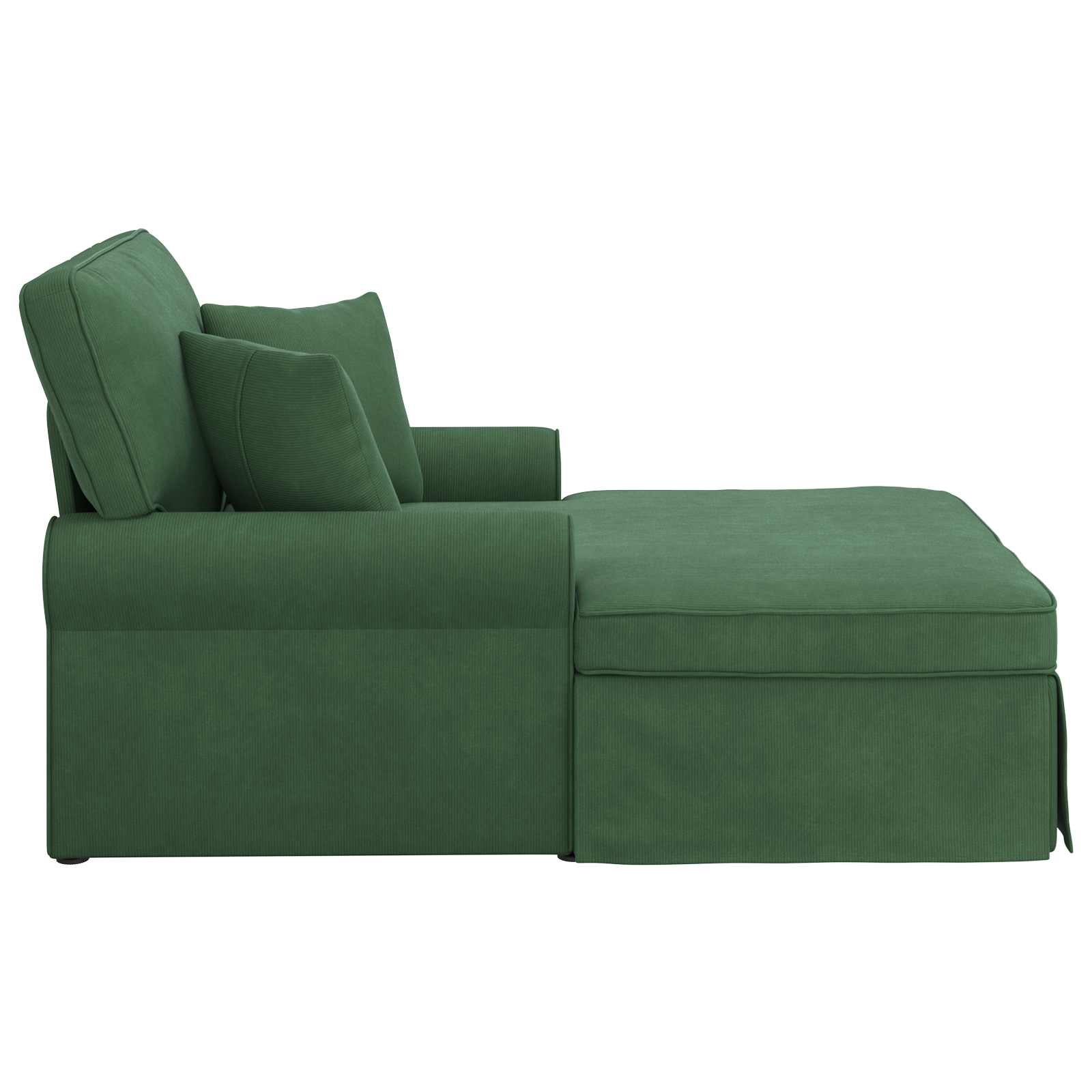 Ležaljka s suknjom 3 pcs Jungle zelena Kordura tekstil