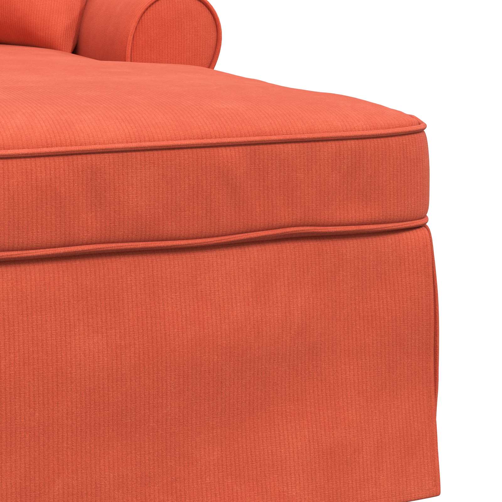 Ležaljka s suknjom 3 pcs Crvena narančasta Kordura tekstil
