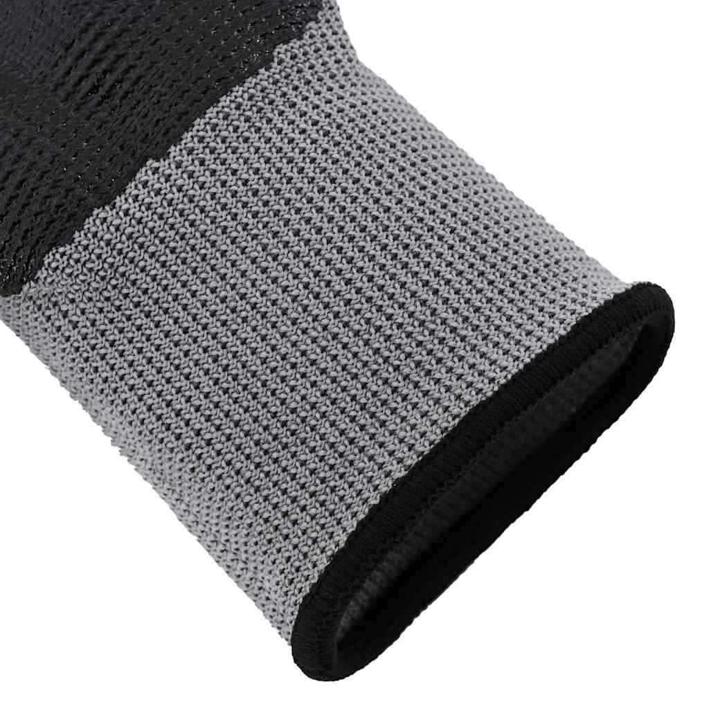 Rukavice za rad 24 pcs Siva i crna 10 / xl Poliester