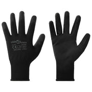 Rukavice za rad 12 pcs Crna 10 / xl Poliester