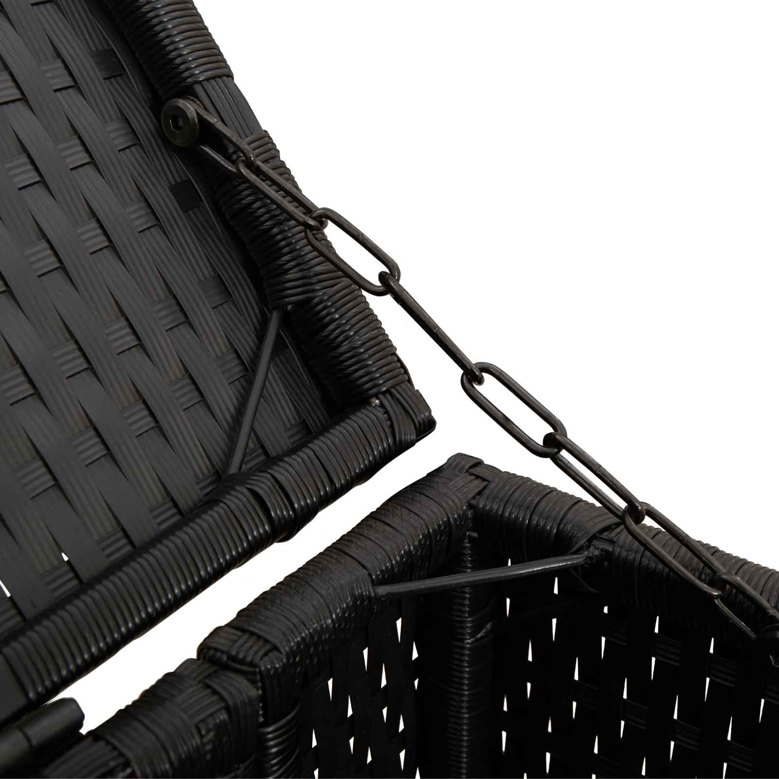 Kutija za smeće 2 pcs Crna 130 x 80 x 115 cm Polietilen