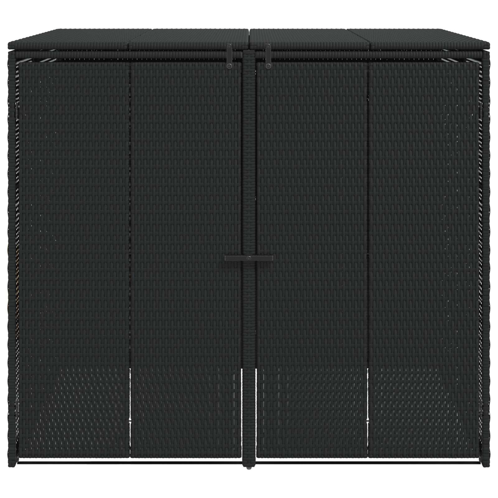 Kutija za smeće 2 pcs Crna 130 x 80 x 115 cm Polietilen