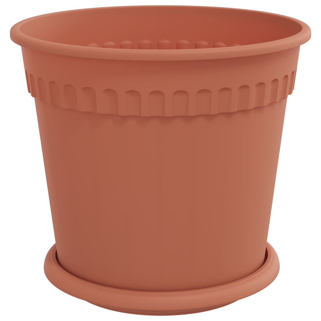 Saksije za biljke 24 pcs Crvena cigla Ø 19 x 16 cm Plastika