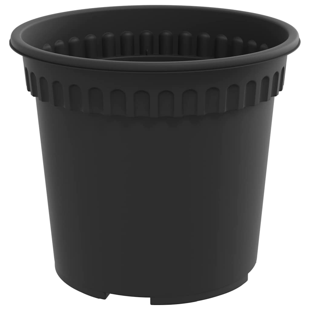Saksije za biljke 24 pcs Crna Ø 15 x 12 cm Plastika