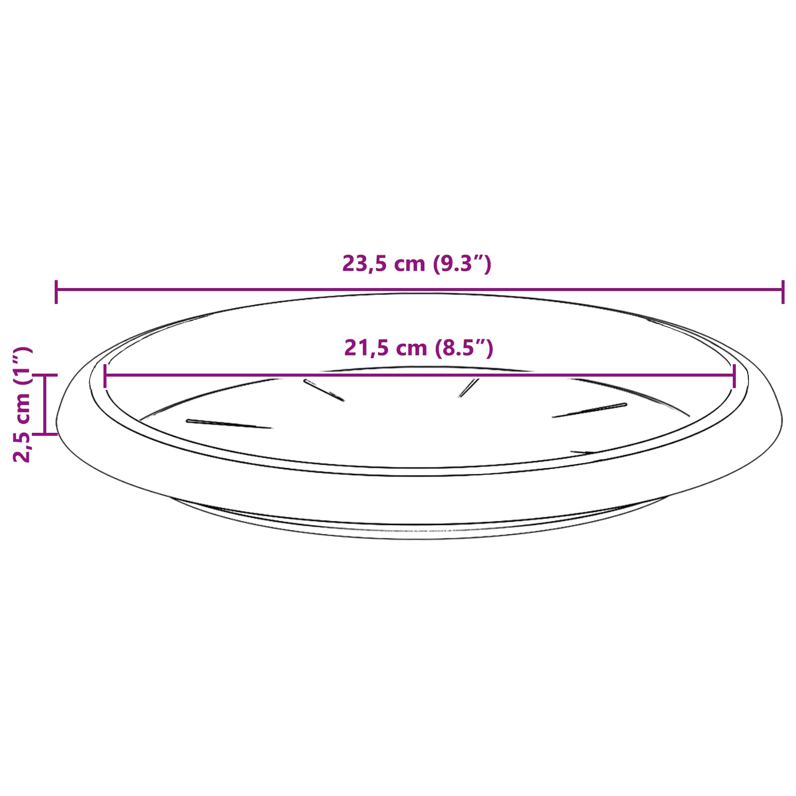 Saksije za biljke 24 pcs Crvena cigla Ø 34 x 28 cm Plastika