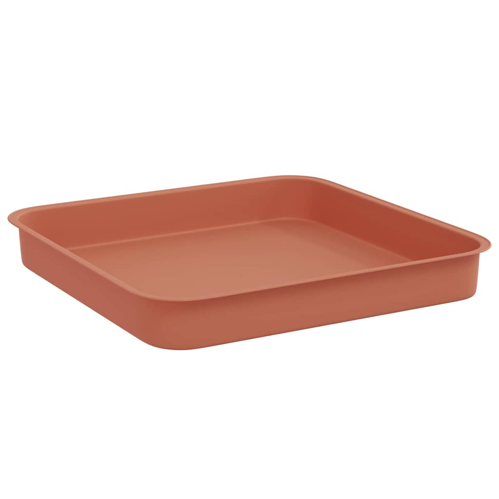 Saksije za biljke 6 pcs Crvena cigla 20 x 20 x 16 cm Plastika