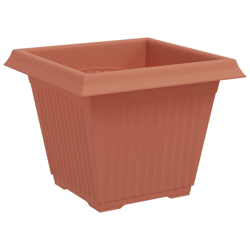 Saksije za biljke 6 pcs Crvena cigla 38 x 38 x 30 cm Plastika
