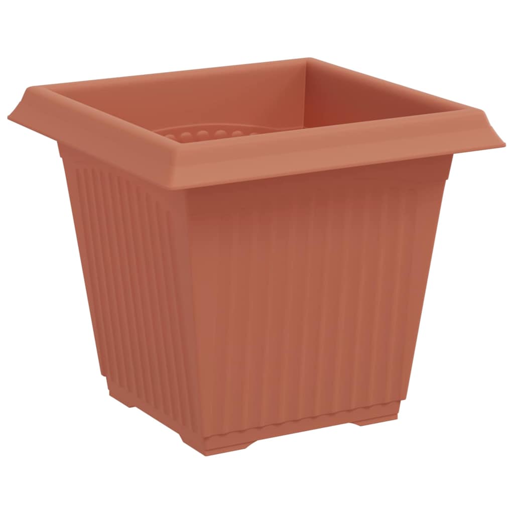 Saksije za biljke 24 pcs Crvena cigla 16 x 16 x 14 cm Plastika
