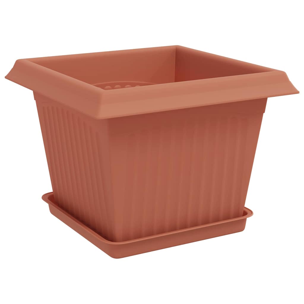 Saksije za biljke 24 pcs Crvena cigla 23 x 23 x 17,5 cm