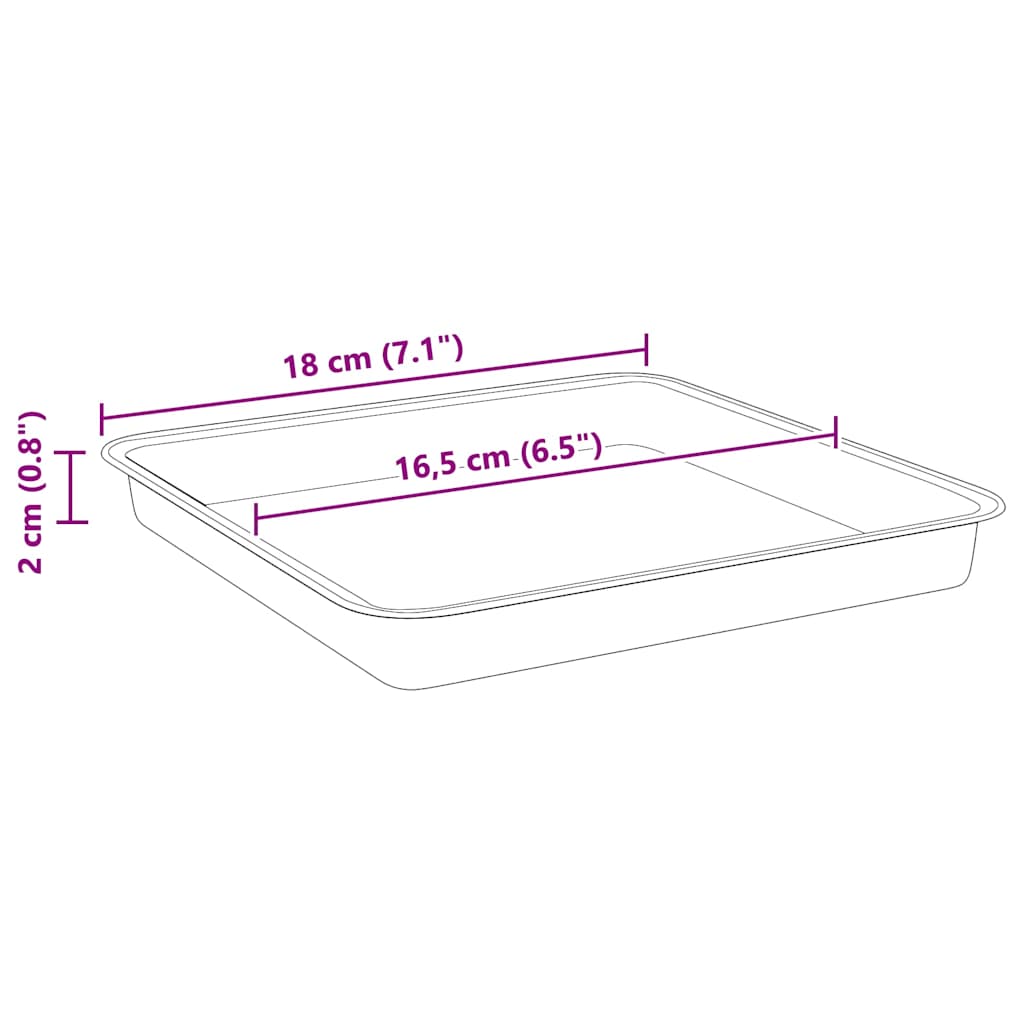 Saksije za biljke 24 pcs Crvena cigla 23 x 23 x 17,5 cm