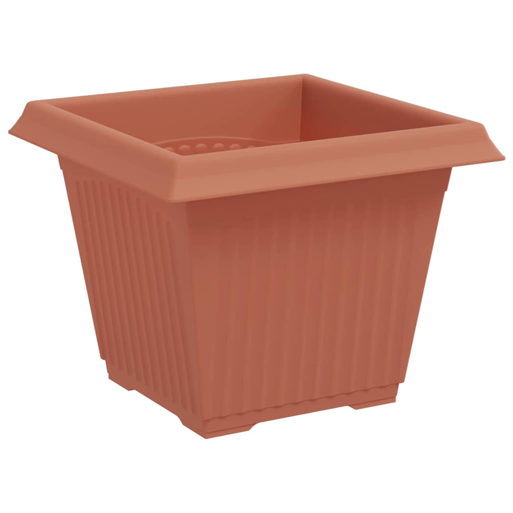 Saksije za biljke 24 pcs Crvena cigla 33 x 33 x 26 cm Plastika
