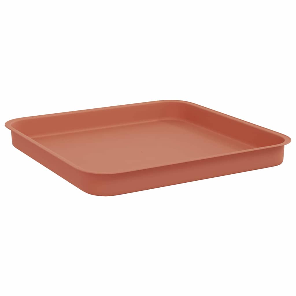 Saksije za biljke 24 pcs Crvena cigla 33 x 33 x 26 cm Plastika