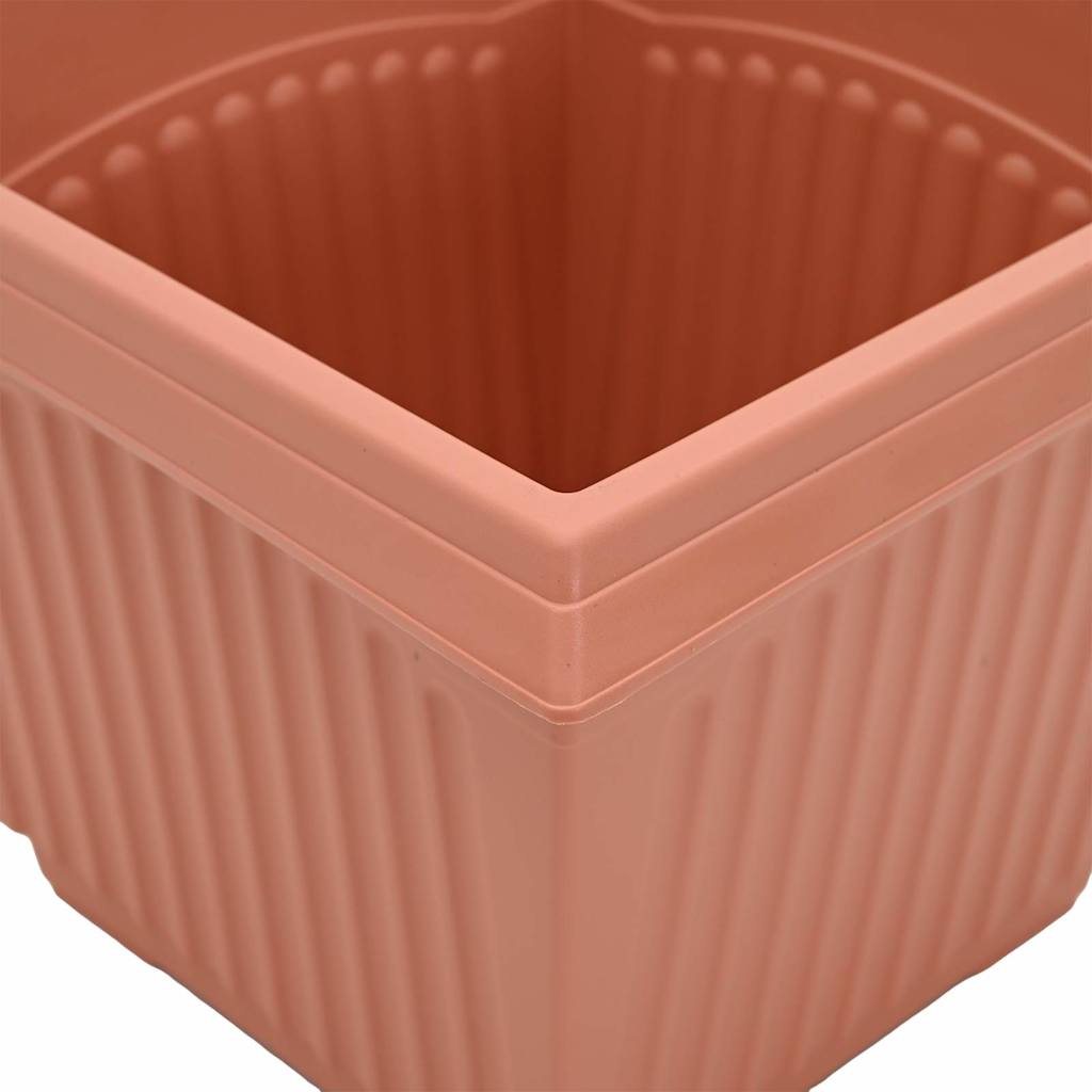 Saksije za biljke 24 pcs Crvena cigla 38 x 38 x 30 cm Plastika