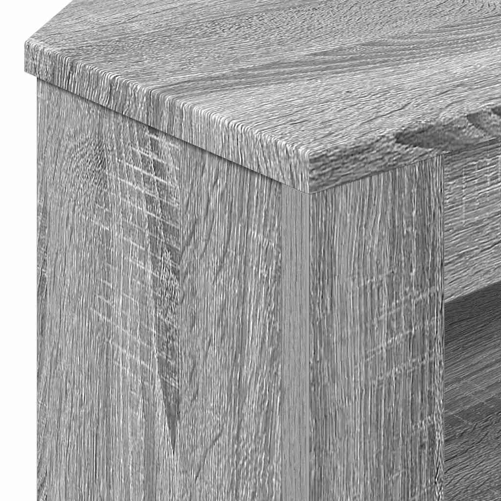 KutuskiTVormar Siva Sonoma 102 x 40,5 x 45 cm Konstruirano drvo