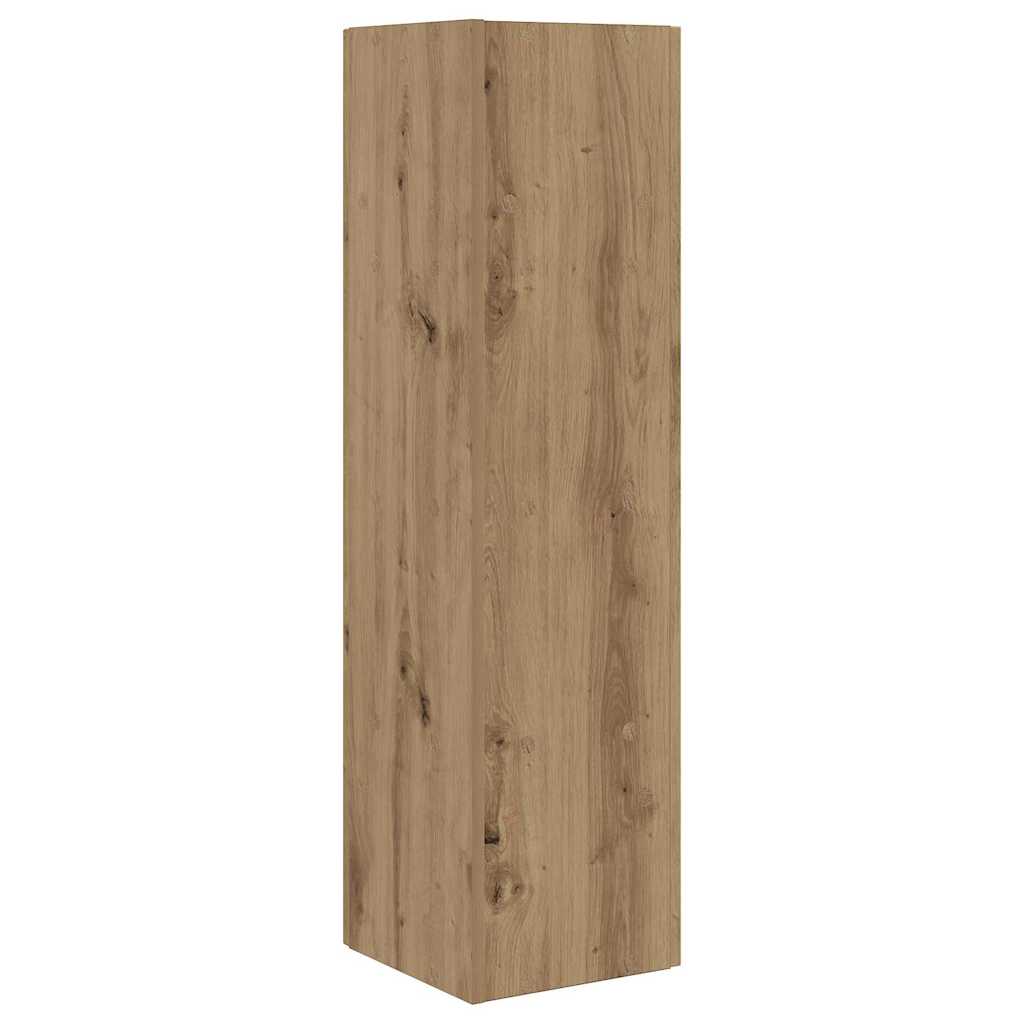 Kutni ormarić Umjetnički hrast 27,5x27x102cm Konstruirano drvo
