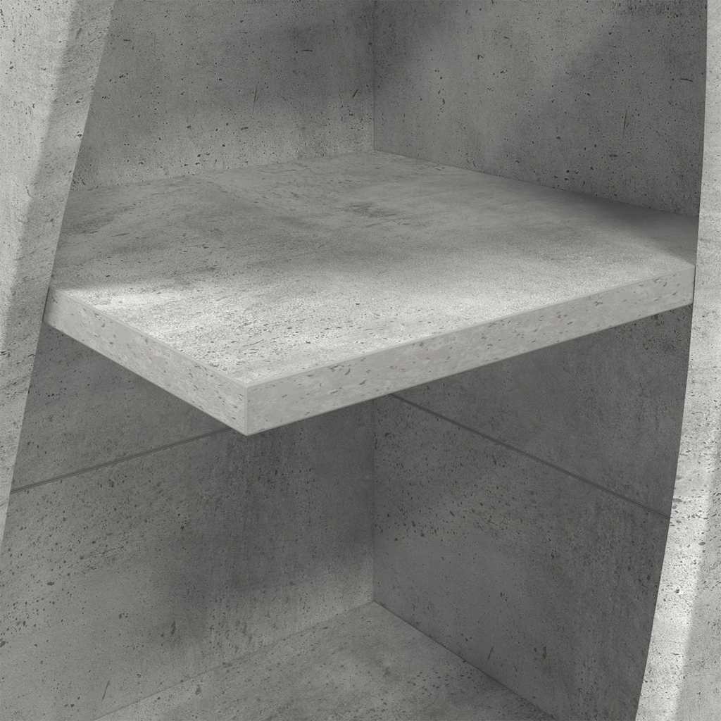 Kutni ormarić Betonski sivi 32x32x140cm Konstruirano drvo