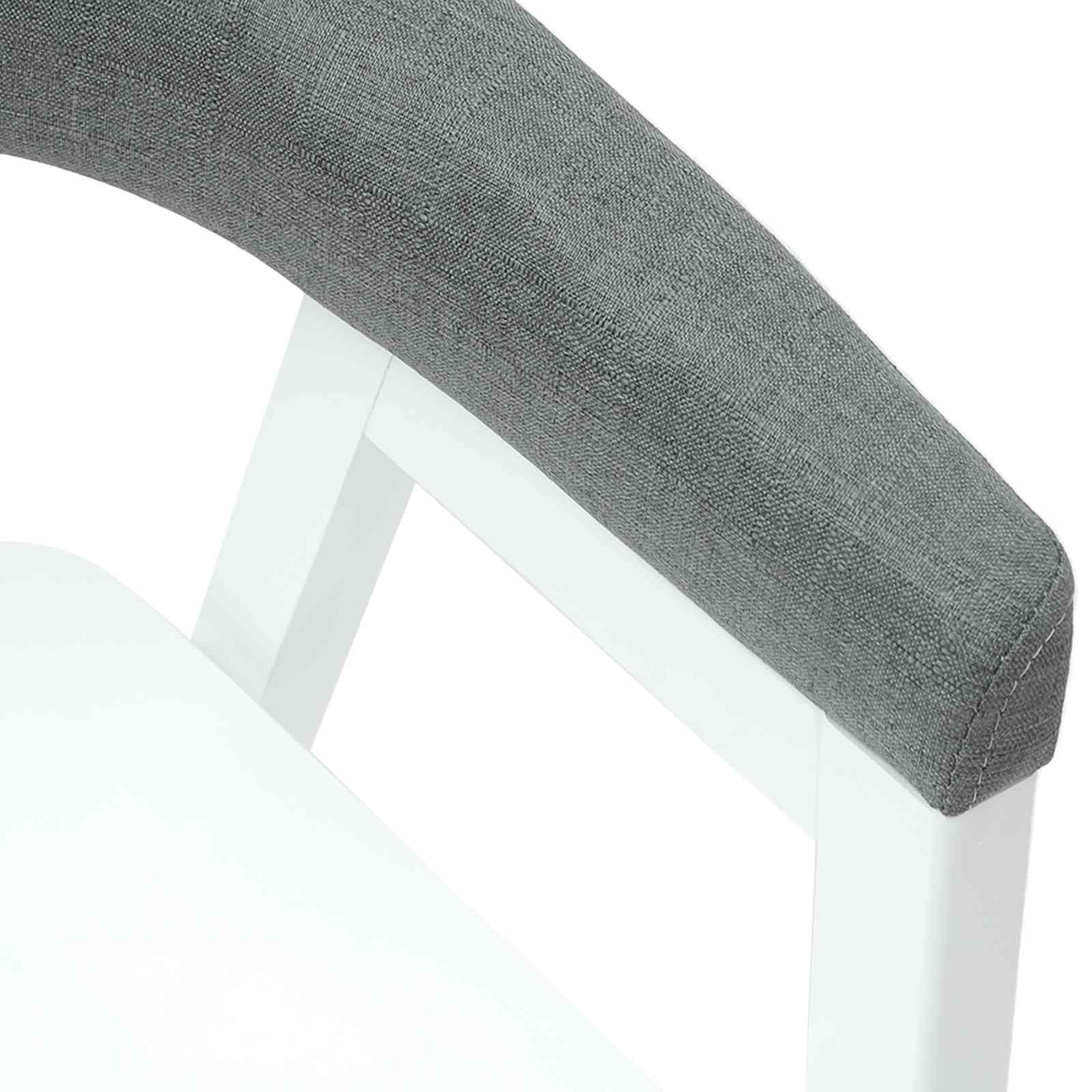 Trpezarijske stolice 2 pcs Bijelo 54 x 57 x 73 cm